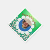 Spring Green Party Photo Lijst Servet (Hoek)