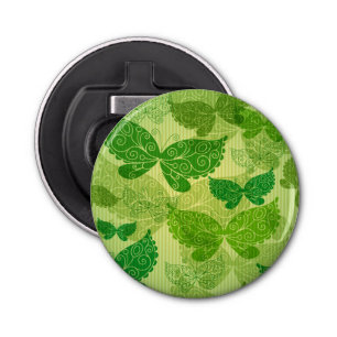 Spring Green Pattern Button Flesopener