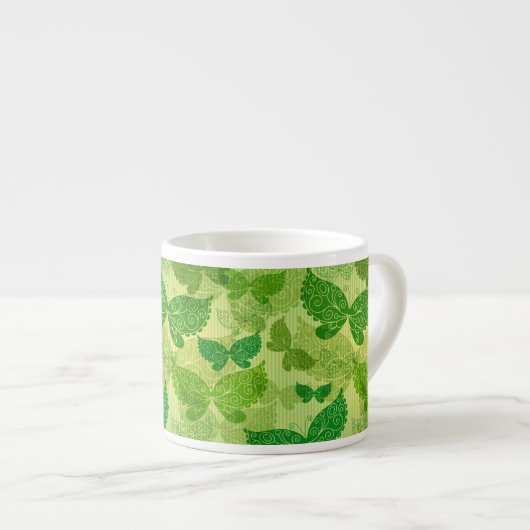 Spring Green Pattern Espresso Kop (Voorkant rechts)