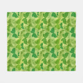 Spring Green Pattern Fleece Deken (Voorkant (Horizontaal))