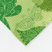 Spring Green Pattern Fleece Deken (Hoek)