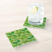 Spring Green Pattern Glazen Onderzetter (Schuin)
