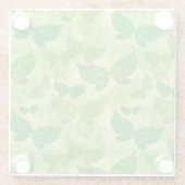 Spring Green Pattern Glazen Onderzetter (Achterkant)