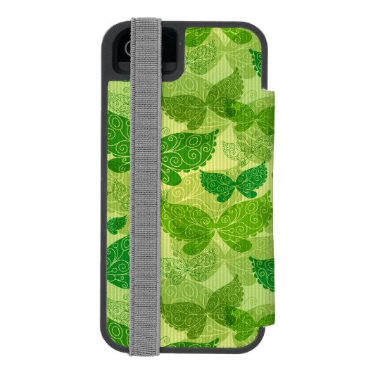 Spring Green Pattern Incipio iPhone Portemonnee Hoesje (Agenda Achterkant)