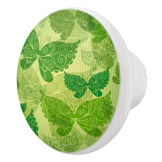 Spring Green Pattern Keramische Knop (Rechts)