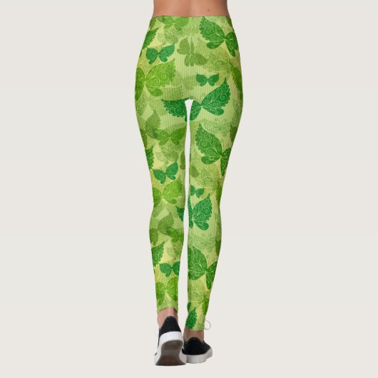Spring Green Pattern Leggings (Achterkant)