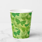 Spring Green Pattern Papieren Bekers (Achterkant)