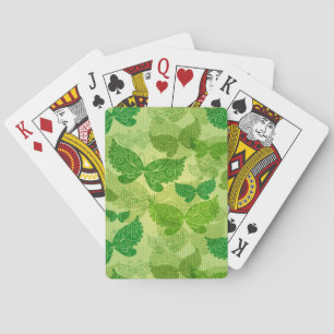 Spring Green Pattern Pokerkaarten
