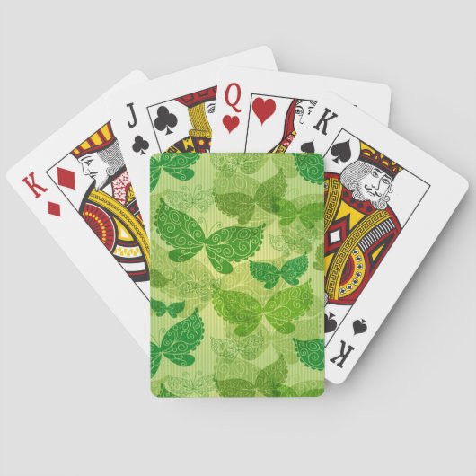 Spring Green Pattern Pokerkaarten (Achterkant)