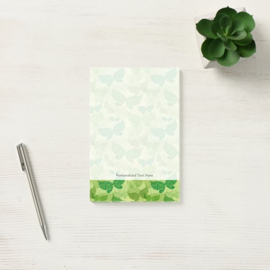 Spring Green Pattern Post-it® Notes (Kantoor)