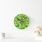 Spring Green Pattern Ronde Klok (Huis)