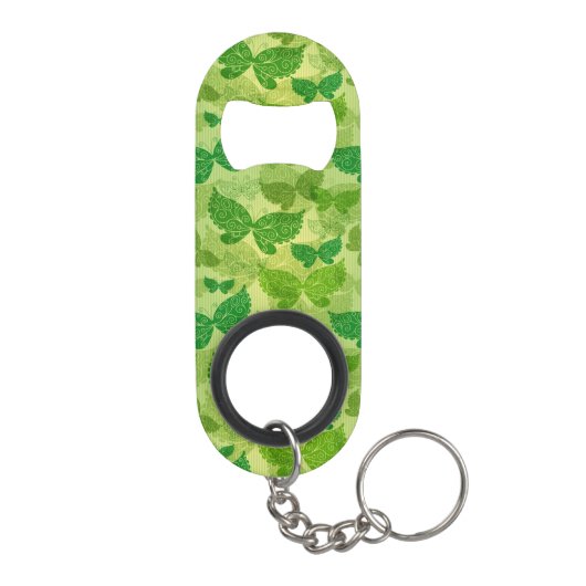Spring Green Pattern Sleutelhanger Flessenopener (Achterkant)