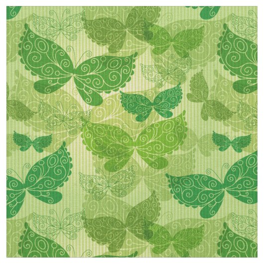 Spring Green Pattern Stof (Close Up)