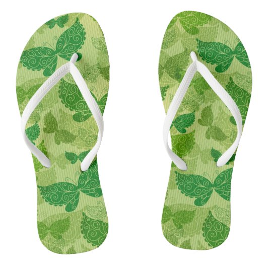 Spring Green Pattern Teenslippers (Voetbed)