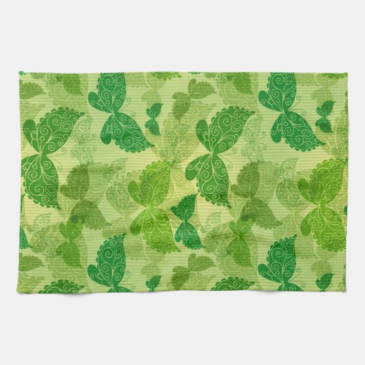 Spring Green Pattern Theedoek (Horizontaal)