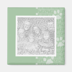 Spring Green Paws-fotomagneten Magneet