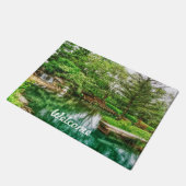 Spring Green Reflections Welcome Deurmat (Schuin)