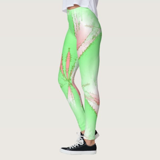 Spring Green Roze Witte Leggings (Links)