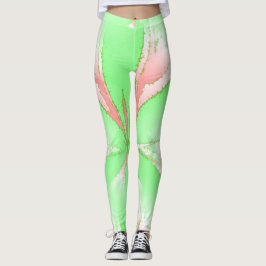 Spring Green Roze Witte Leggings