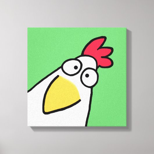 Spring Green SERIOUS CHICKEN door Sandra Boynton Canvas Afdruk (Voorkant)