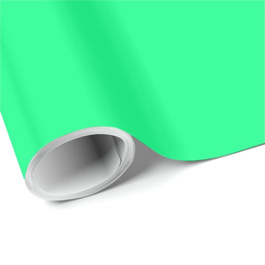 Spring Green Solid Color Wrapping Paper Cadeaupapier (Rol Hoek)