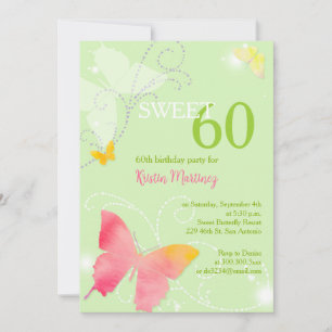 Spring Green Sweet 60e verjaardagsfeestje Kaart