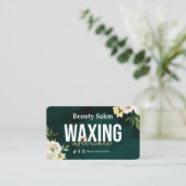 Spring Green Waxing Aftercare Card Visitekaartje (Staand voorkant)