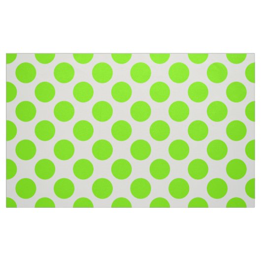 Spring Green & White Polka Dot Pattern Stof (Fat Quarter)