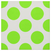 Spring Green & White Polka Dot Pattern Stof (Swatch)