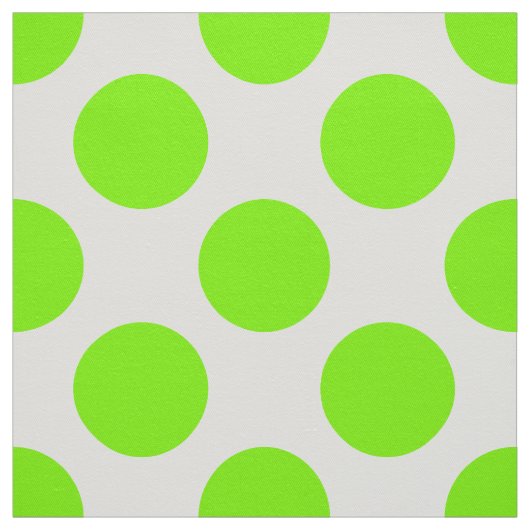 Spring Green & White Polka Dot Pattern Stof (Swatch)