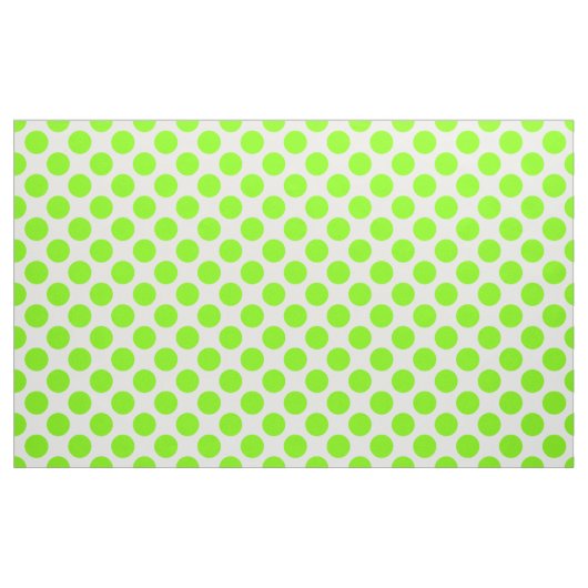 Spring Green & White Polka Dot Pattern Stof (Yard (91,4 cm))