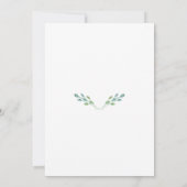 Spring Green Wild Herb Wedding Invitation Kaart (Achterkant)