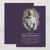 Spring Greenery Foliage Silhouette Funeral Photo I Kaart (Voorkant / Achterkant)