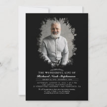 Spring Greenery Foliage Silhouette Funeral Photo I