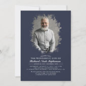 Spring Greenery Foliage Silhouette Funeral Photo Kaart (Voorkant)