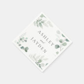 Spring Greenery Huwelijk of verlovingsfeest Servet (Hoek)