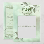 SPRING GREENERY WEDDING INVITATIE IN VIETNAMESE KAART (Voorkant / Achterkant)