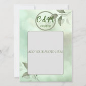 SPRING GREENERY WEDDING INVITATIE IN VIETNAMESE KAART (Voorkant)