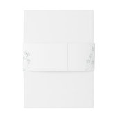 Spring Greenery Wedding Uitnodigingen Wikkel (Achterkant Voorbeeld)