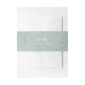 Spring Greenery Wedding Uitnodigingen Wikkel (Voorkant Voorbeeld)