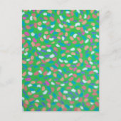 Spring Greens Painterly Art Briefkaart (Voorkant)