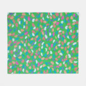 Spring Greens Painterly Art Fleece Deken (Voorkant (Horizontaal))