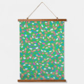 Spring Greens Painterly Art Hangend Wandkleed (Voorkant)