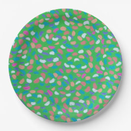 Spring Greens Painterly Art Papieren Bordje