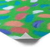 Spring Greens Painterly Art Poster (Hoek)