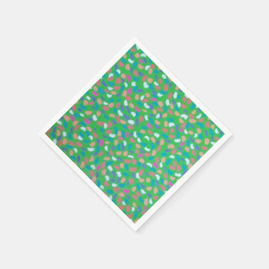 Spring Greens Painterly Art Servet (Hoek)