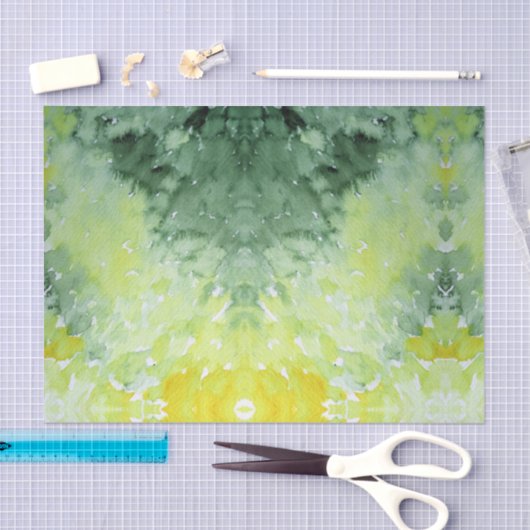 Spring Greens Summer tie dye waterverf Tissuepapier (Craft)