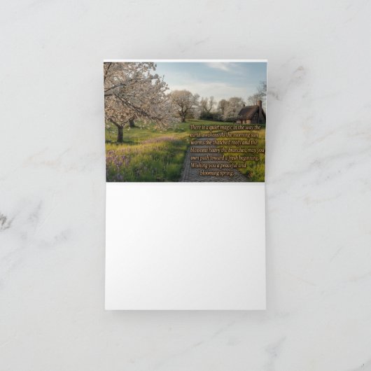 Spring Greetings Bedankkaart (Binnen)