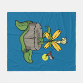 Spring Greets Zomer Fleece Deken (Voorkant (Horizontaal))