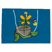 Spring Greets Zomer Gift Bag Large Cadeautasje (Achterkant)